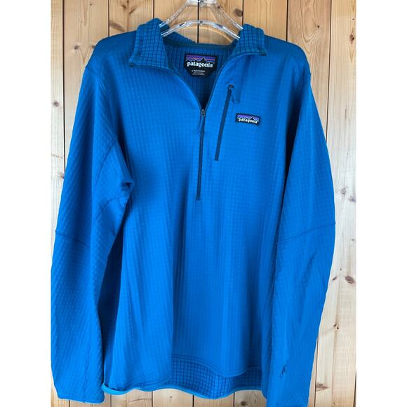 Patagonia Men's R-Series Quarter-Zip Jacket, Blue - Size L - Picture 1 of 5